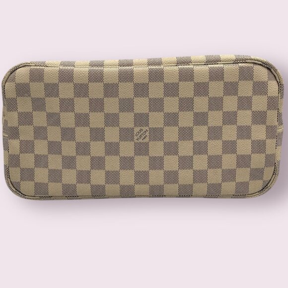 Louis Vuitton Damier Azur Neverfull MM with Pink Ballerine - Picture 6 of 8